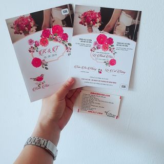 Thiệp mời in giấy F180 In Bạch Dương