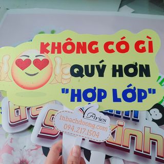Nhận in bảng hashtag hợp lớp In Bạch Dương