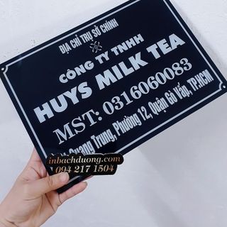 Bảng hiệu Mica In Bạch Dương