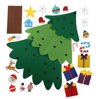 Cây thông Noel vải dạ, vải nỉ treo tường