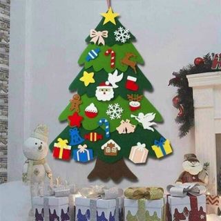 Cây thông Noel vải dạ, vải nỉ treo tường