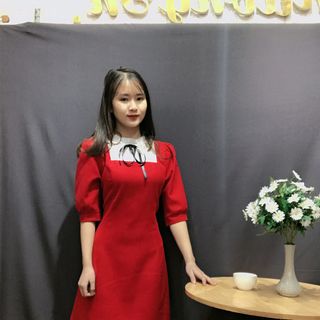 Váy nhung tăm 7 mảnh