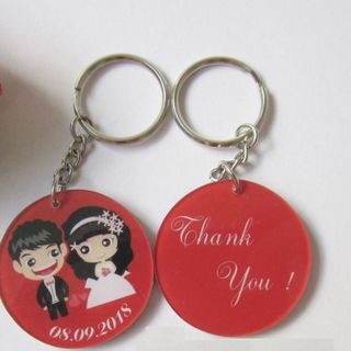 Móc khoá quà tặng cưới In Bạch Dương