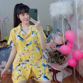 Bộ Đồ Mặc Nhà Lụa Satin SKU02
