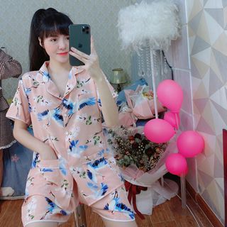 Bộ Đồ Mặc Nhà Lụa Satin SKU02
