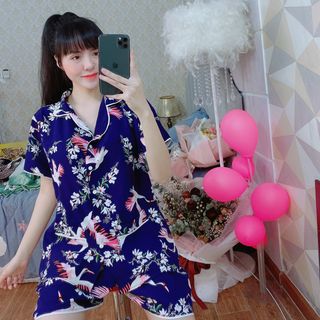 Bộ Đồ Mặc Nhà Lụa Satin SKU02