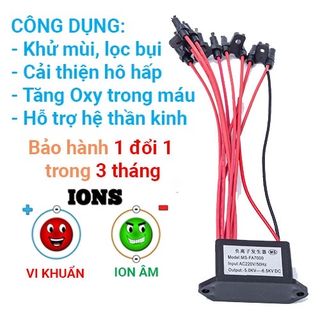 Máy tạo ion âm khử mùi, diệt khuẩn