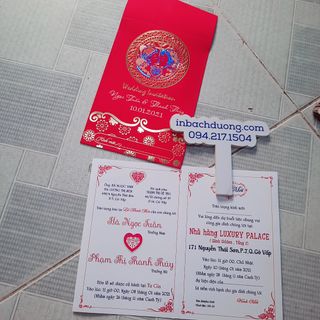 Nhận in thiệp cưới theo yêu cầu In Bạch Dương