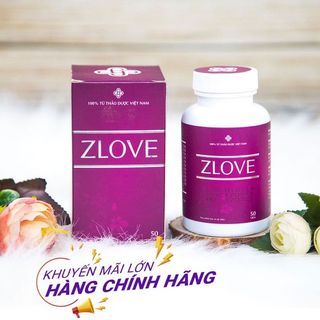 [Thảo Dược] Zlove - Hỗ Trợ Co Hồi Tử Cung, Se Khít, Làm Hồng Vùng Kín (50 Viên/Hộp) giá sỉ