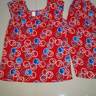 Đồ bộ nữ vải tole tay con quần lửng