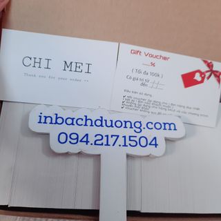 Nhận in thẻ quà tặng In Bạch Dương