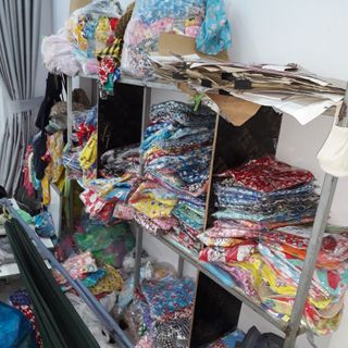 Đồ bộ nữ vải tole tay con quần lửng