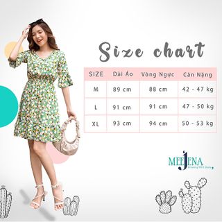 Đầm Nữ Dáng Suông Vải Tole 42- 53 kgMEEJENA - 1903