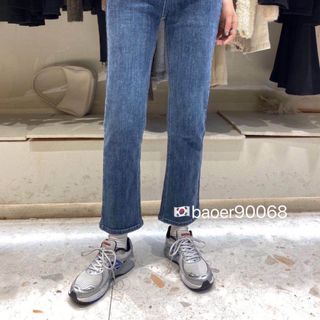 Quần jeans ống đứng co giãn