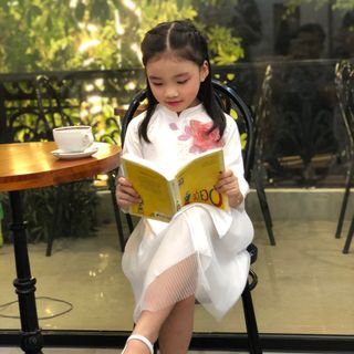 Áo dài cách tân bé gái cao cấp catina