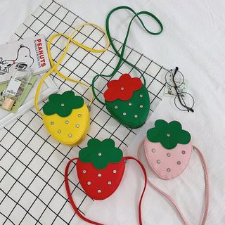 TÚI ĐEO CHÉO HÌNH QUẢ DÂU CHO BÉ .(t27) Size 12x15cm