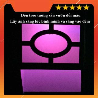 Đèn năng lượng mặt trời - dạng treo tường, chống nước, thấm [0406]