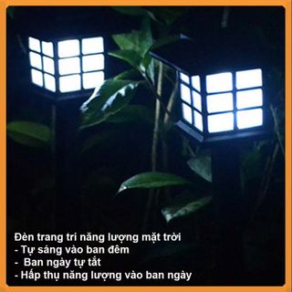 Đèn năng lượng mặt trời - trang trí sân vườn, chống nước, thấm [0403]