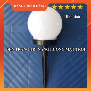 Đèn năng lượng mặt trời - hình quả cầu, cấm đát, chống nước [0407]