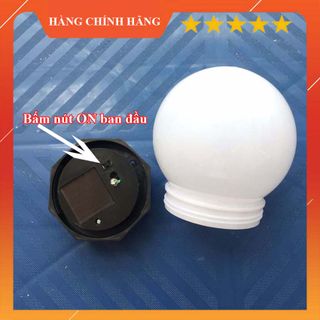 Đèn năng lượng mặt trời - hình quả cầu, cấm đát, chống nước [0407]