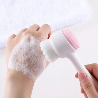 Cọ rửa mặt 2 đầu silicon làm sạch sâu da mặt