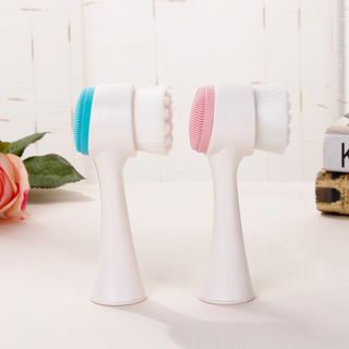 Cọ rửa mặt 2 đầu silicon làm sạch sâu da mặt