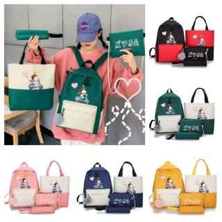 Balo 4 món 125k siêu đẹp có nhiều mẫu