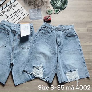 Quần ngố jean nữ size đại rách Ms4002 kho chuyên sỉ jean 2Kjean