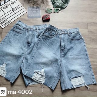 Quần ngố jean nữ size đại rách Ms4002 kho chuyên sỉ jean 2Kjean