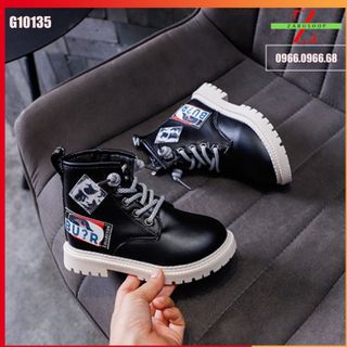 Giày Cao Cổ Bé Gái Bé Trai - Boot Lót Nhung Da Mềm Đi Êm Chân Cho Mùa Đông Ấm Áp Size 27 - 36