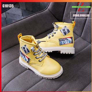 Giày Cao Cổ Bé Gái Bé Trai - Boot Lót Nhung Da Mềm Đi Êm Chân Cho Mùa Đông Ấm Áp Size 27 - 36