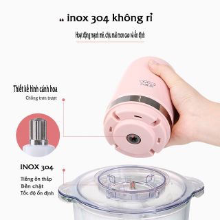 Máy xay thịt Lotor công suất 300W cối thủy tinh dày 6mm - SCJ