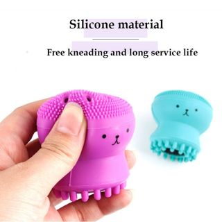 Cọ rửa mặt và massge bạch tuộc silicon