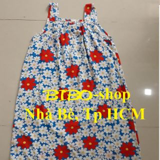 Đầm mặc nhà 2 dây vải tole (bản to, bản nhỏ)