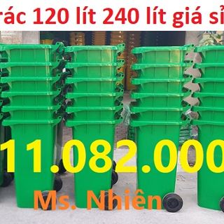 Bán thùng rác 660 lít giá rẻ tại cần thơ- thùng rác 4 bánh xe màu xanh-