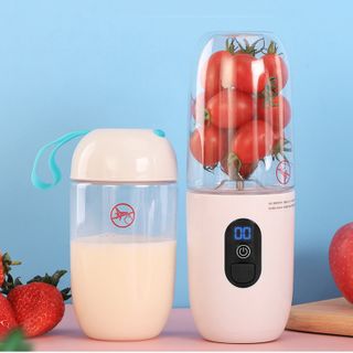 Máy xay sinh tố cầm tay dung tích 460ml công suất 125W pin 2400mah dao 6 lưỡi - JC20