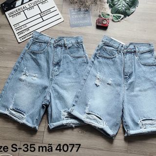 Quần ngố jean nữ rách size đại Ms4077 kho chuyên sỉ jean 2KJean