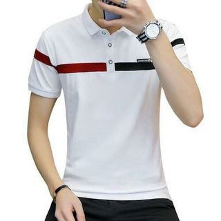 Áo thun nam cổ trụ tay ngắn