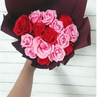 HOA SÁP - Bó Hoa Hồng Đỏ Mix