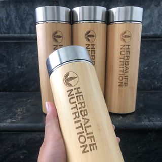 Bình giữ nhiệt vỏ tre trúc