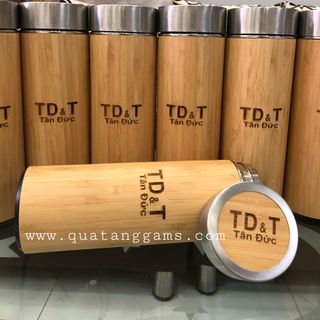 Bình giữ nhiệt vỏ tre trúc