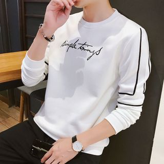 Áo thun nam tay dài nỉ da cá chữ ký siêu chất