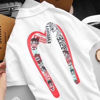 Áo thun nam cổ bẻ Evisu