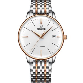 Đồng Hồ Nam BENGER GERMANY 9120 , Dây Đúc Đeo Chắc Tay , Mặt Kính Tráng Shapphre Chống Trầy Xước, Khả Năng Chống Nước Cực Tốt 3atm, Kiểu Dáng Doanh Nhân, Đẳng Cấp Phái Mạnh