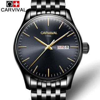 Đồng hồ nam Carvival Dây Thép Không Gỉ Cao Cấp Sang Trọng