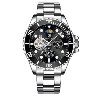 Đồng Hồ Cơ Nam Cao Cấp PAGINI Automatic Pa9233 Dây Đúc Cao Cấp -Chống Nước 3ATM - Lộ Máy Đẳng Cấp
