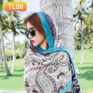 KHĂN CHOÀNG HOẠ TIẾT THỔ CẨM