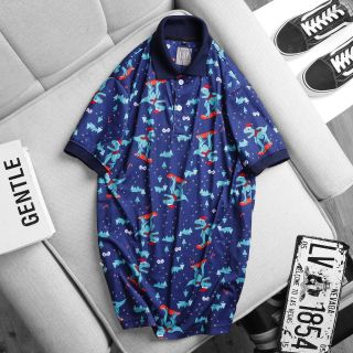 [size to 50-110kg] Áo thun nam có cổ giáng sinh xám