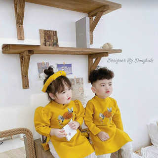 Sét cách tân diện tết cho bé gái thời trang vm-538