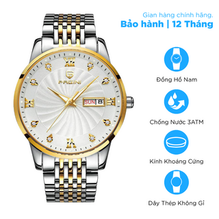 Đồng Hồ Nam Cao Cấp Pagini PA5588 Dây Thép Không Gỉ - Chống Nước 3ATM - Kim Dạ Quang Thời Thượng